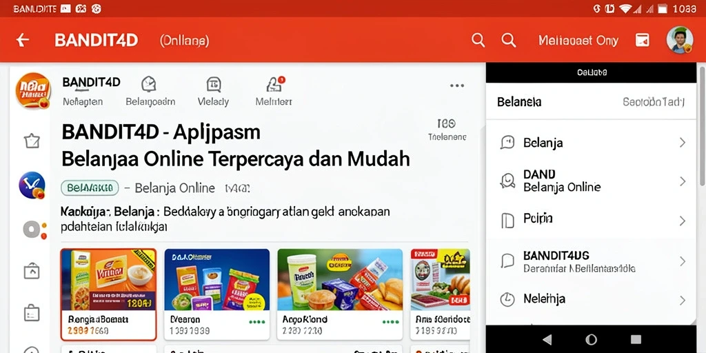 Tampilan antarmuka aplikasi BANDIT4D yang modern dan intuitif.