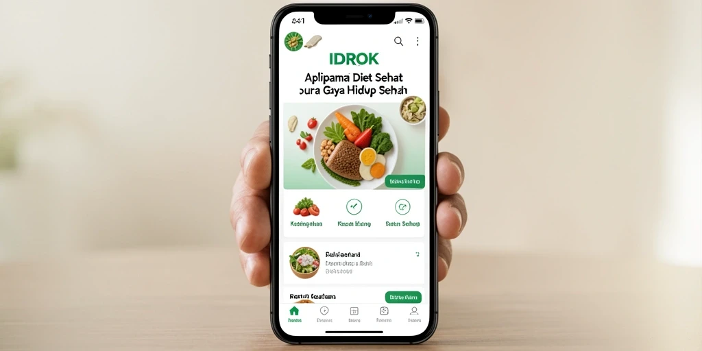Antarmuka pengguna IDROK yang intuitif dan menarik.