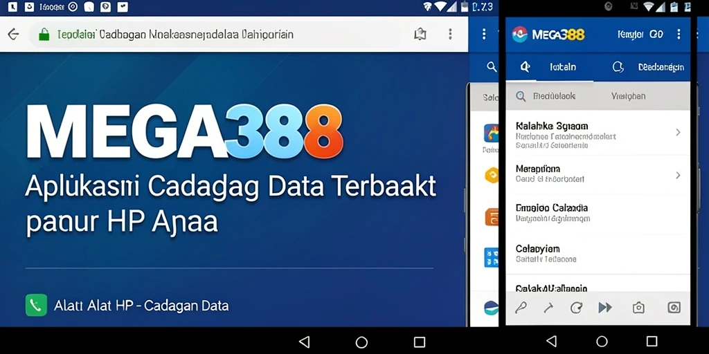 Antarmuka MEGA388 yang sederhana dan fungsional untuk cadangan data.