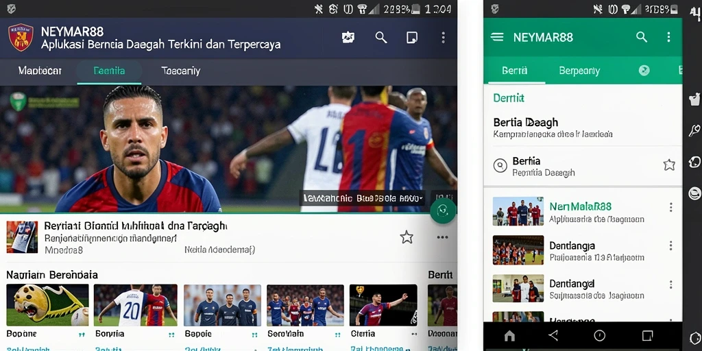 Antarmuka pengguna NEYMAR88 yang menarik dan informatif.