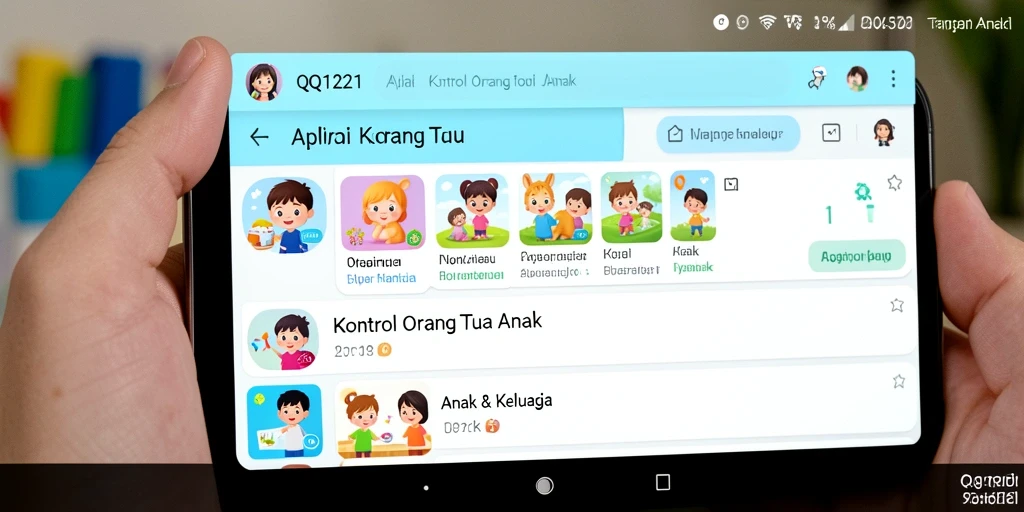 Tampilan antarmuka QQ1221 yang sederhana dan mudah dipahami.