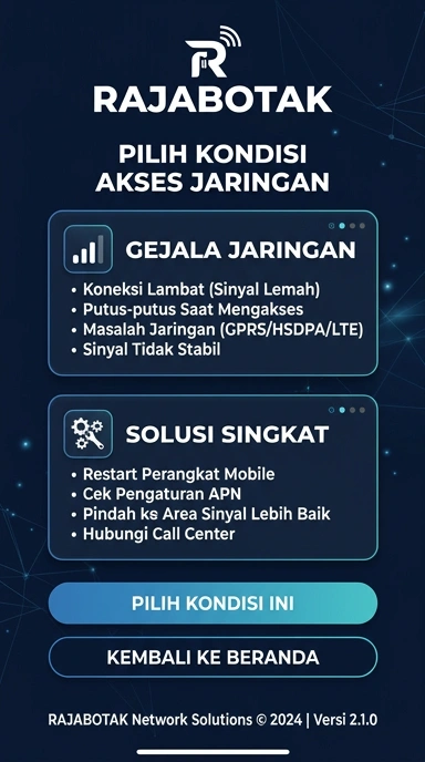 Tampilan link alternatif rajabotak